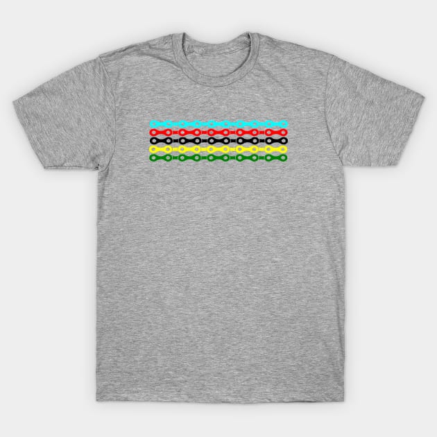 Bike Stripes World Road Race Champion T-Shirt by vintagejoa